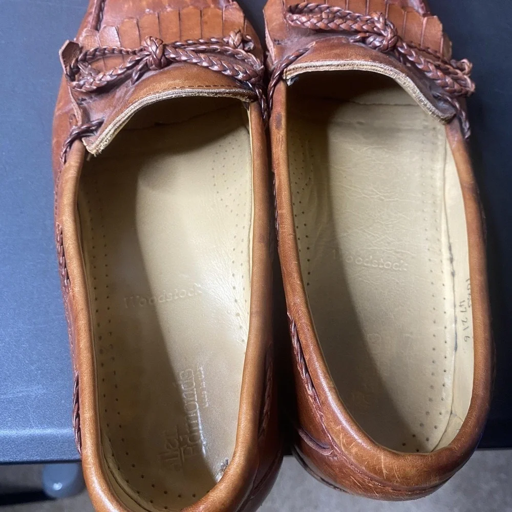 Allen Edmonds Woodstock Shoes Mens Size 10.5 D Brown Kiltie Tassel Loafers USA
